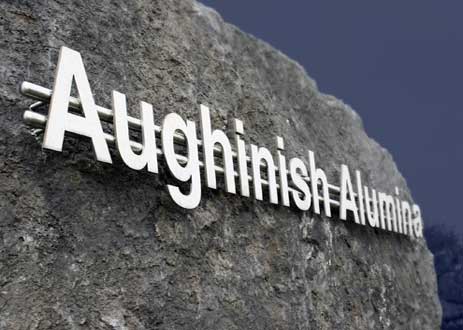 architectural sign at aughinish alumina